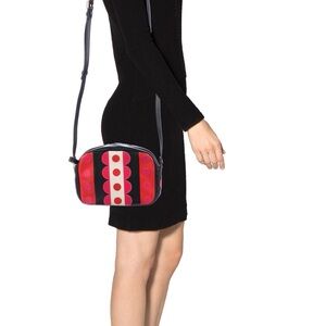 Valentino Garavani Black and Red Crossbody Bag